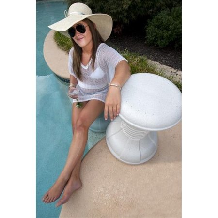 ENVY POOL ENVY Pool ENV00300 Pool Stool Spa Accessories - White ENV00300